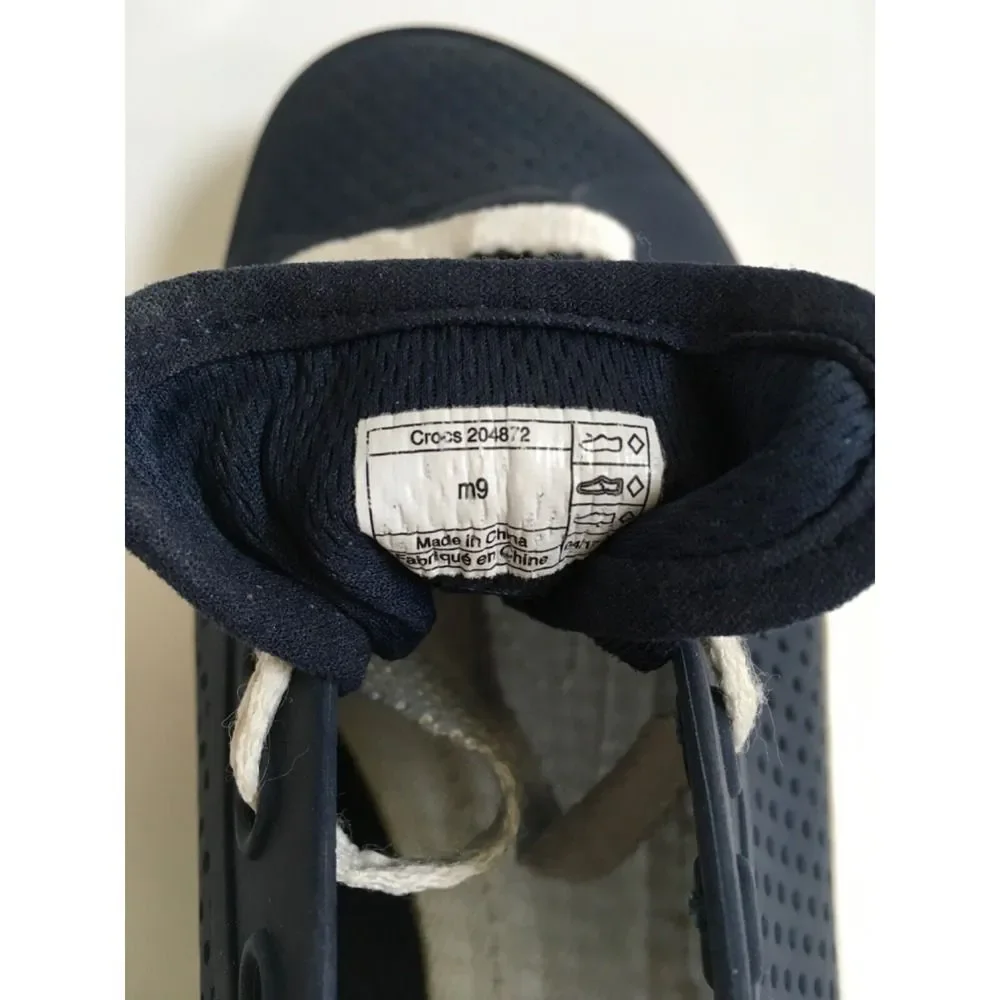 Crocs Citilane Roka Court Mens Navy Blue Casual Shoes 204872 Low Top Size 9